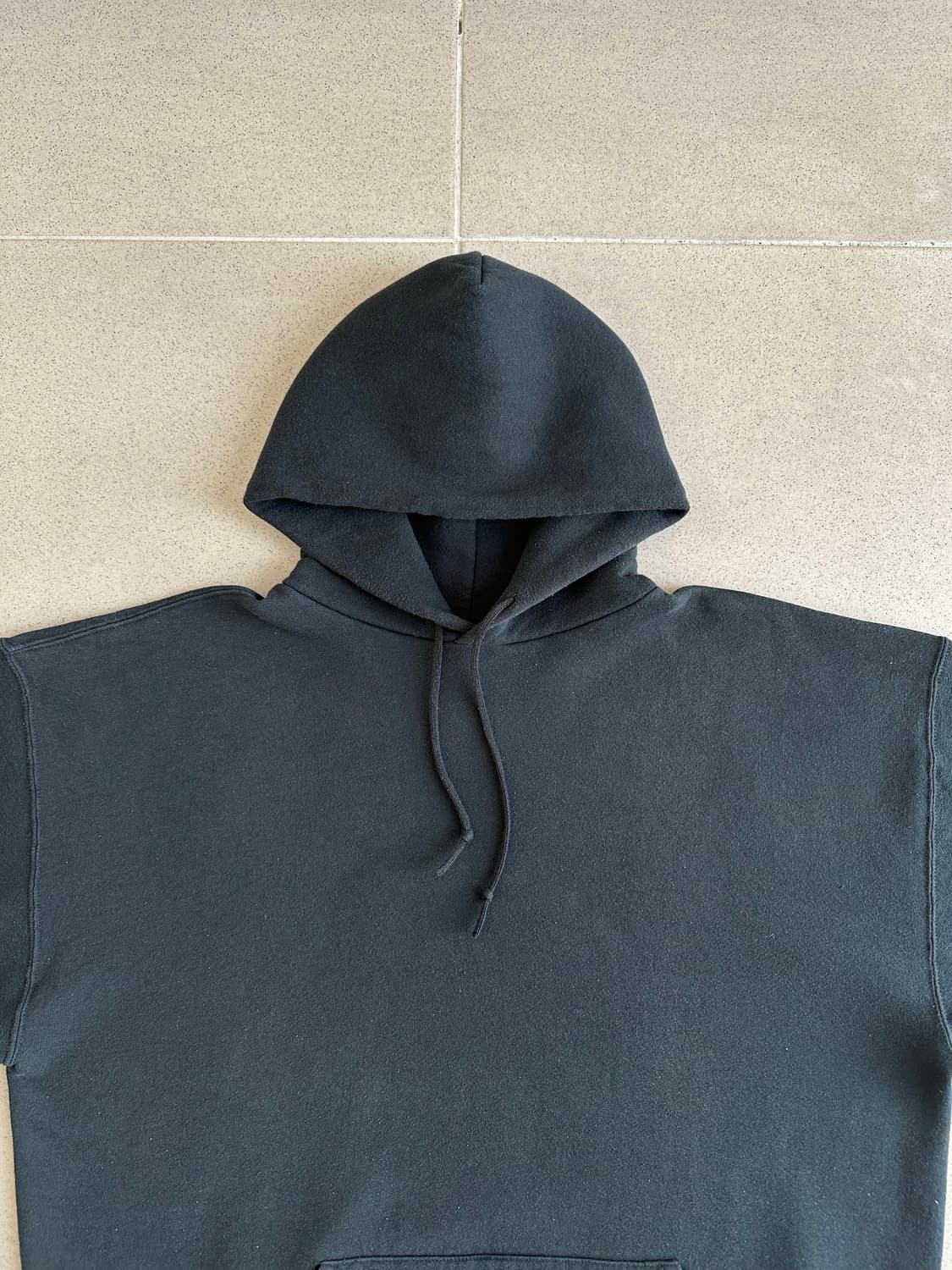 90s 빈티지 러셀 후드 블랙 XXL USA 상품이미지4