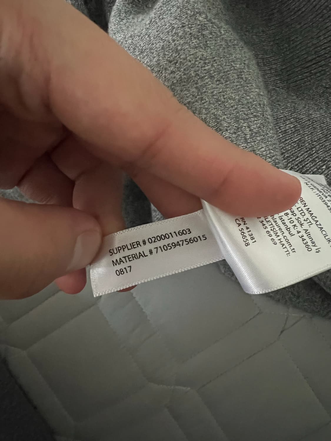 [POLO] 피마 코튼 니트 그레이 (100-105사이즈) 상품이미지3