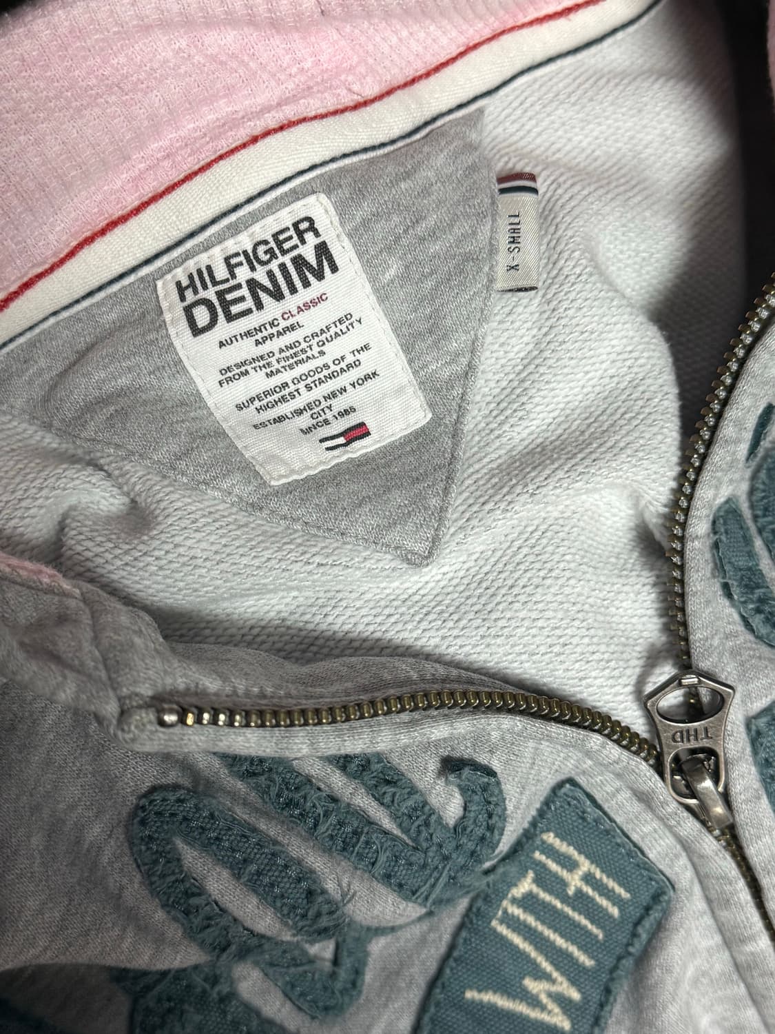 타미힐피거 그레이핑크 하트 후드집업 상품이미지5