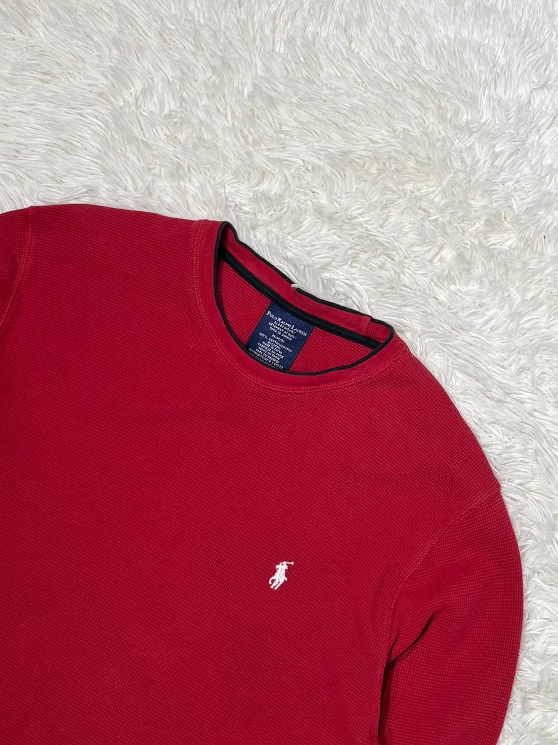 폴로랄프로렌 레드 니트 슬리브 상품이미지4