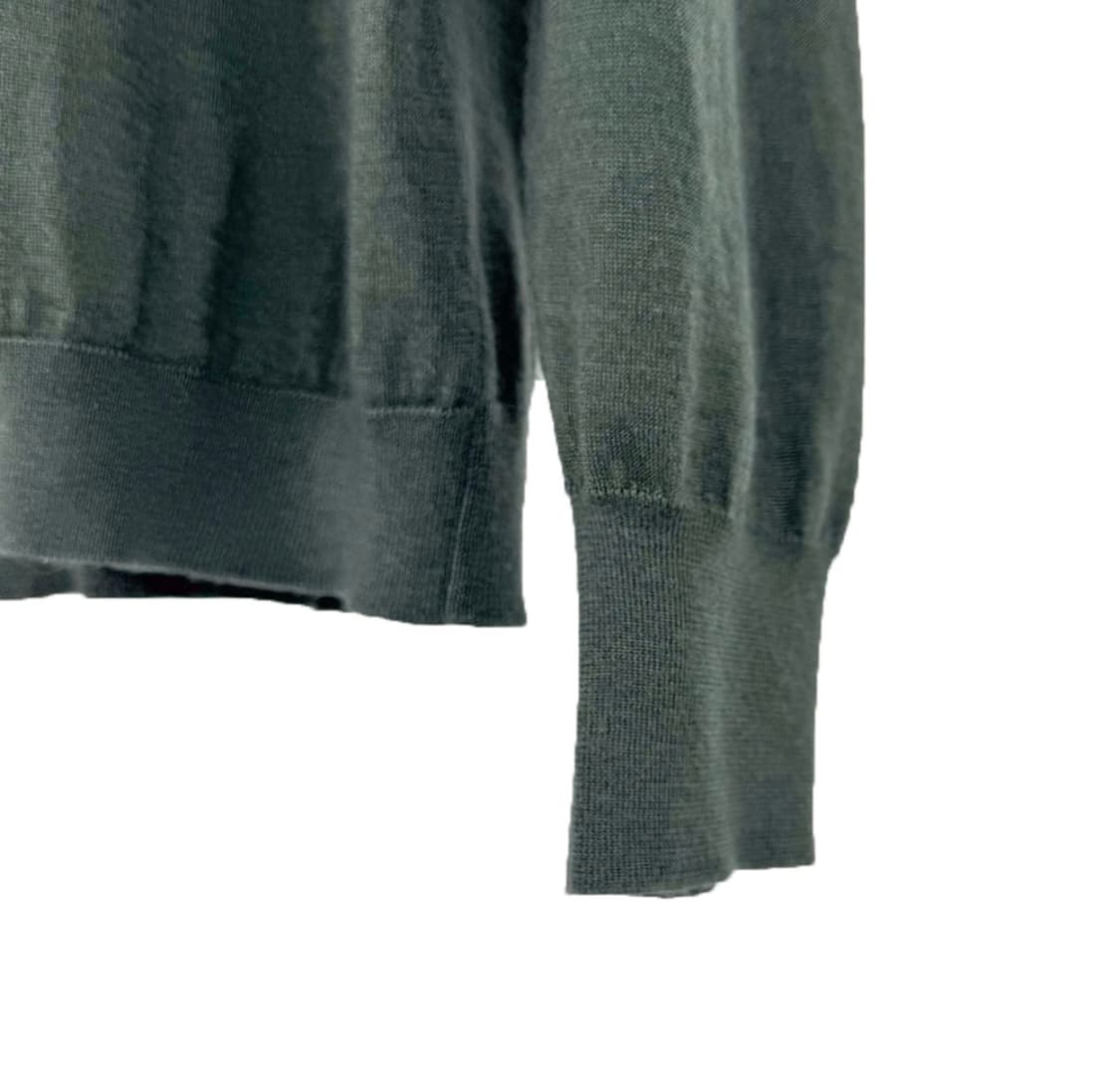 [56] 브루넬로 쿠치넬리 남성 실크 캐시미어 컨버터블 니트 가디건 카키 상품이미지7