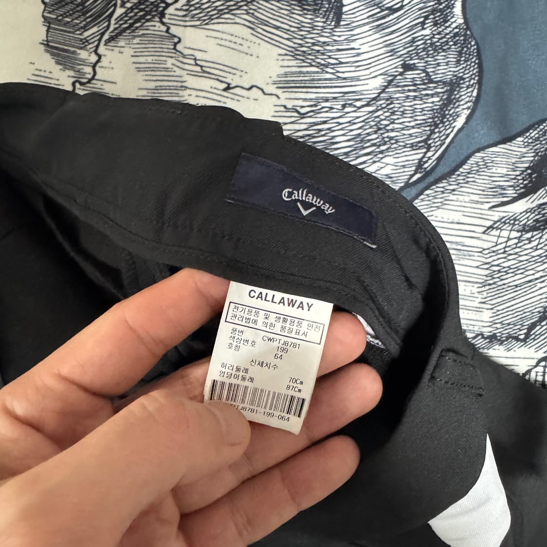 캘러웨이 기모 골프팬츠 여성 64 사이즈  상품이미지3