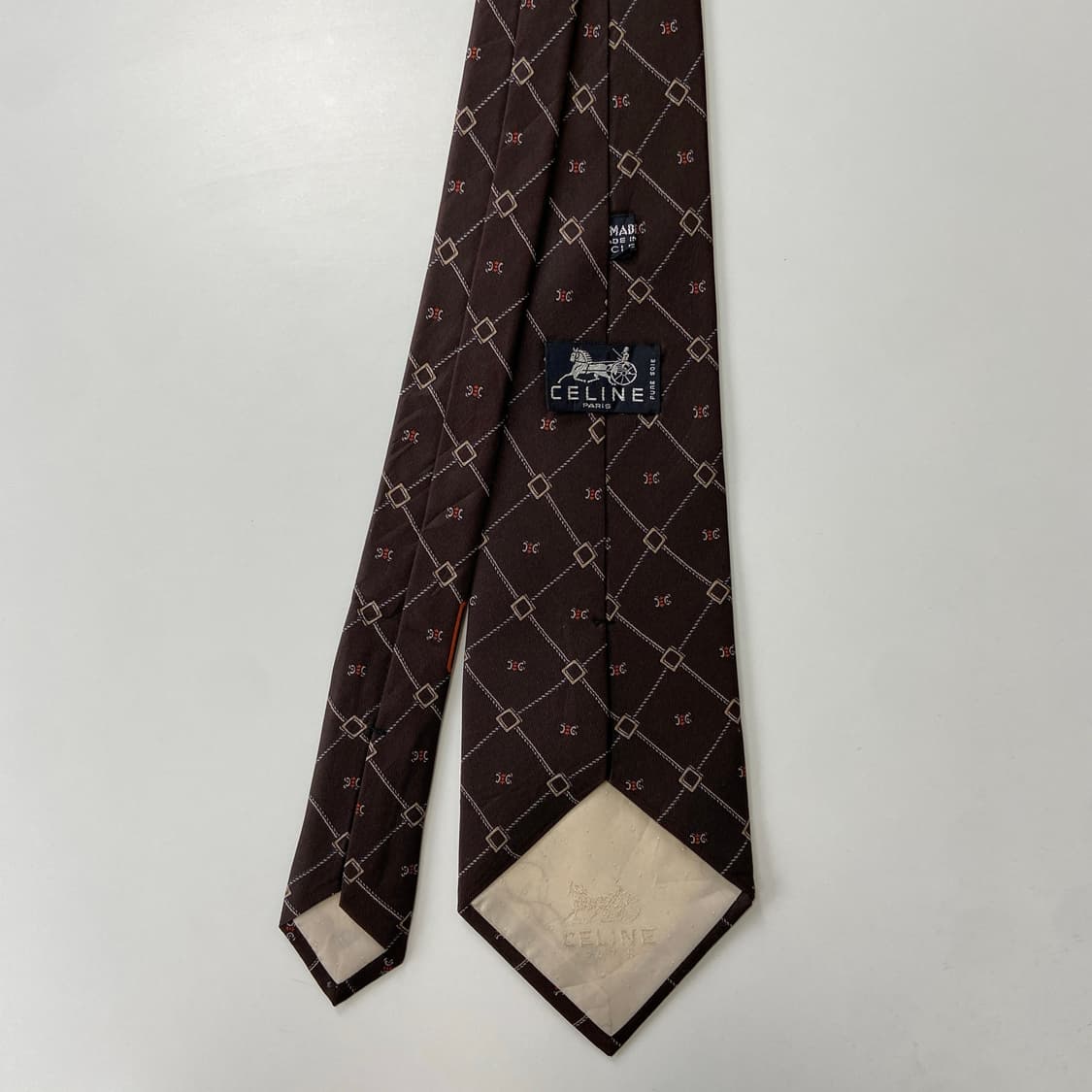 셀린느(CELINE) 모노그램 정품 명품 넥타이 10.7cm 상품이미지3