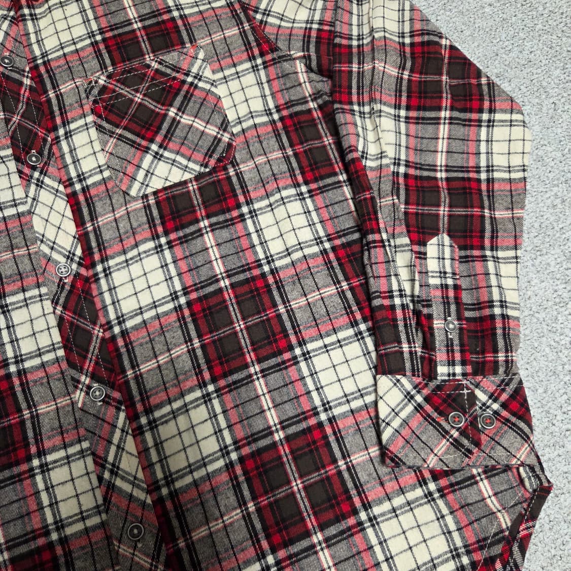 pd&c 웨스턴 플란넬 체크셔츠 L(100) 상품이미지3