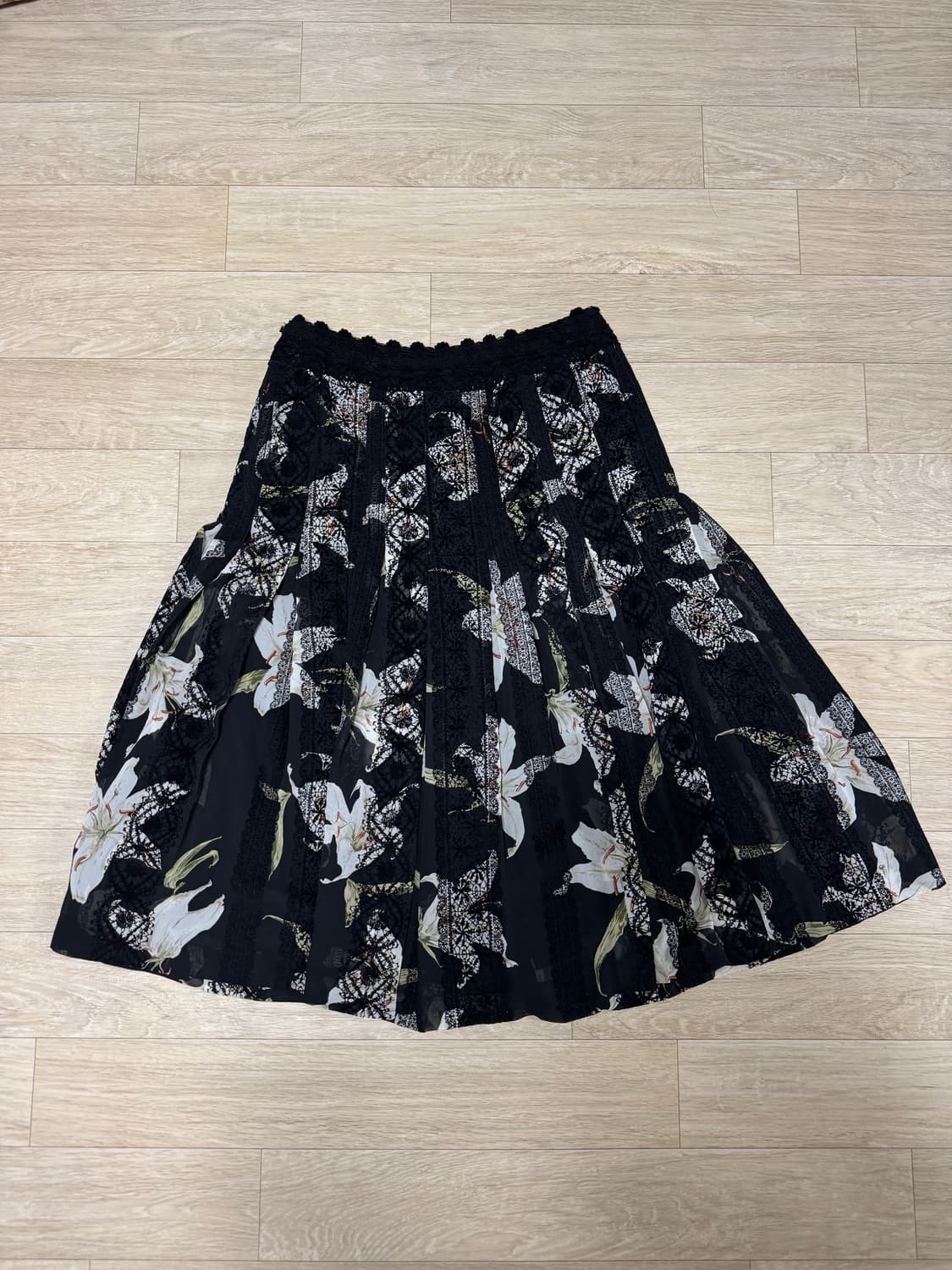 Vintage floral lace skirt 상품이미지2