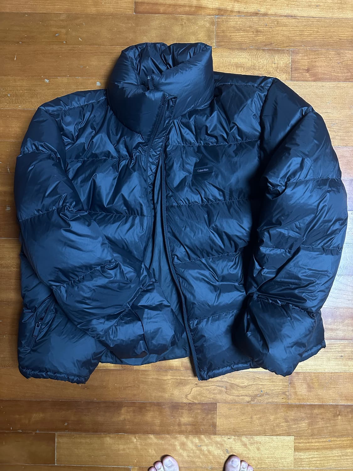 캘빈 남성 다운 숏패딩 점퍼 블랙 4LD529G 상품이미지4