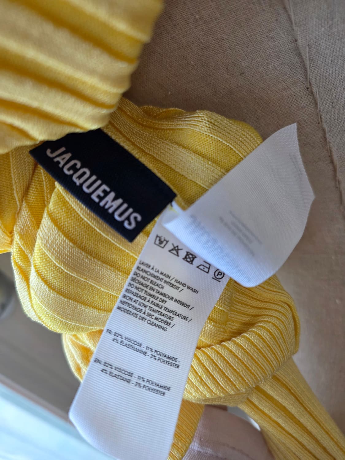 정품 자크뮈스 가디건 옐로우 fr38사이즈 상품이미지9