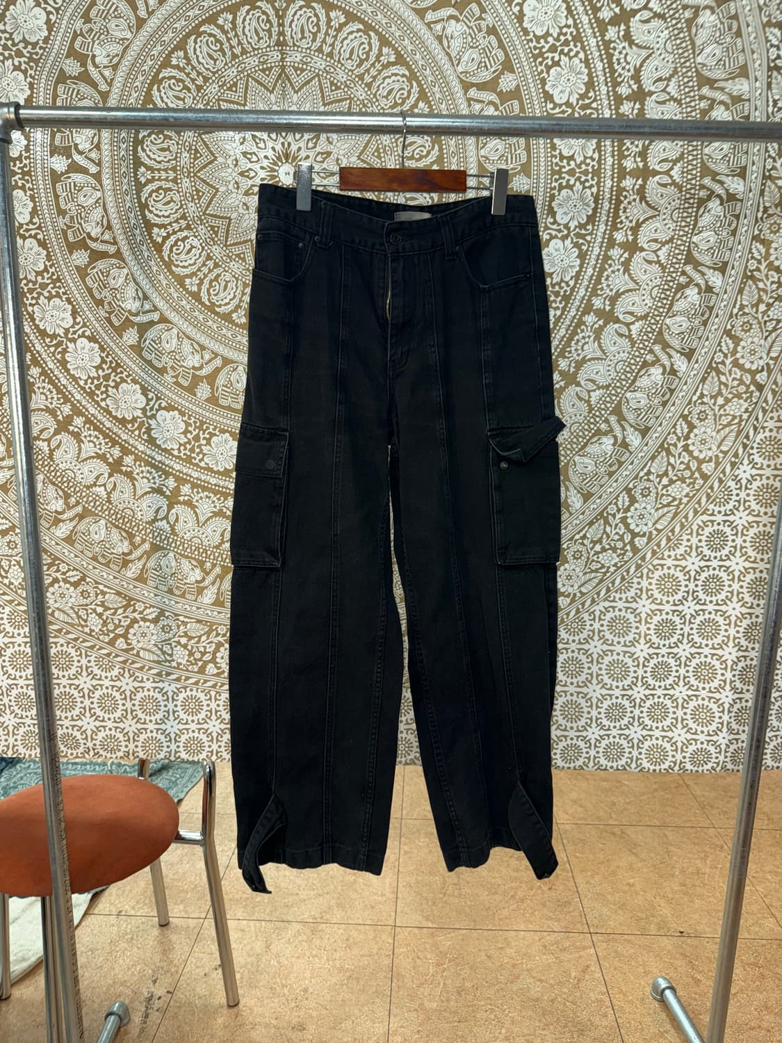 메종미네드 블랙 카고팬츠  상품이미지3