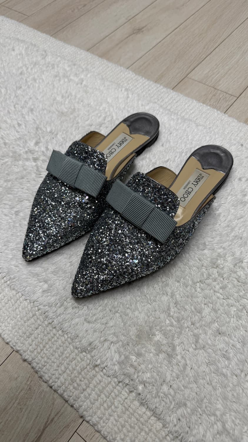 지미추 로퍼  글리터 슬리퍼 37 1/2 상품이미지1