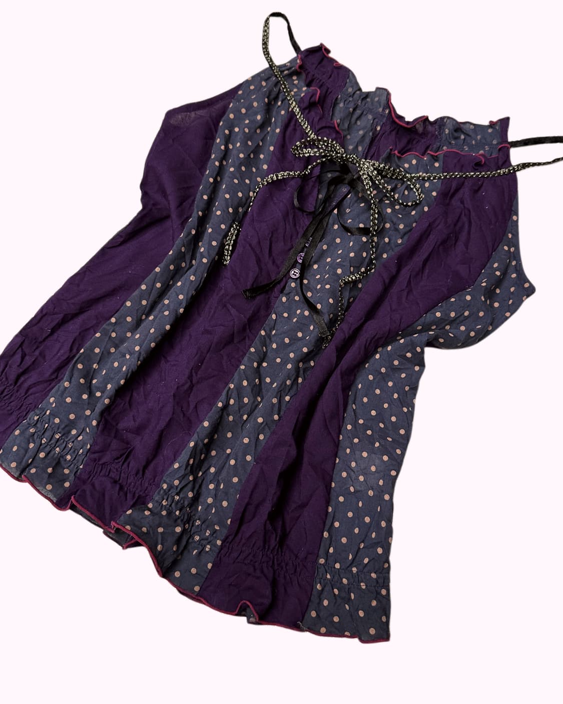 purple dot pannel top 상품이미지3