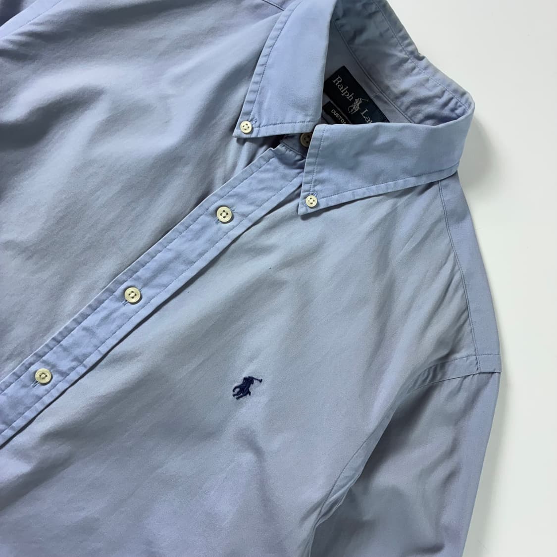 Polo  폴로 랄프로렌 자수 코튼 소라 솔리드 셔츠  상품이미지3