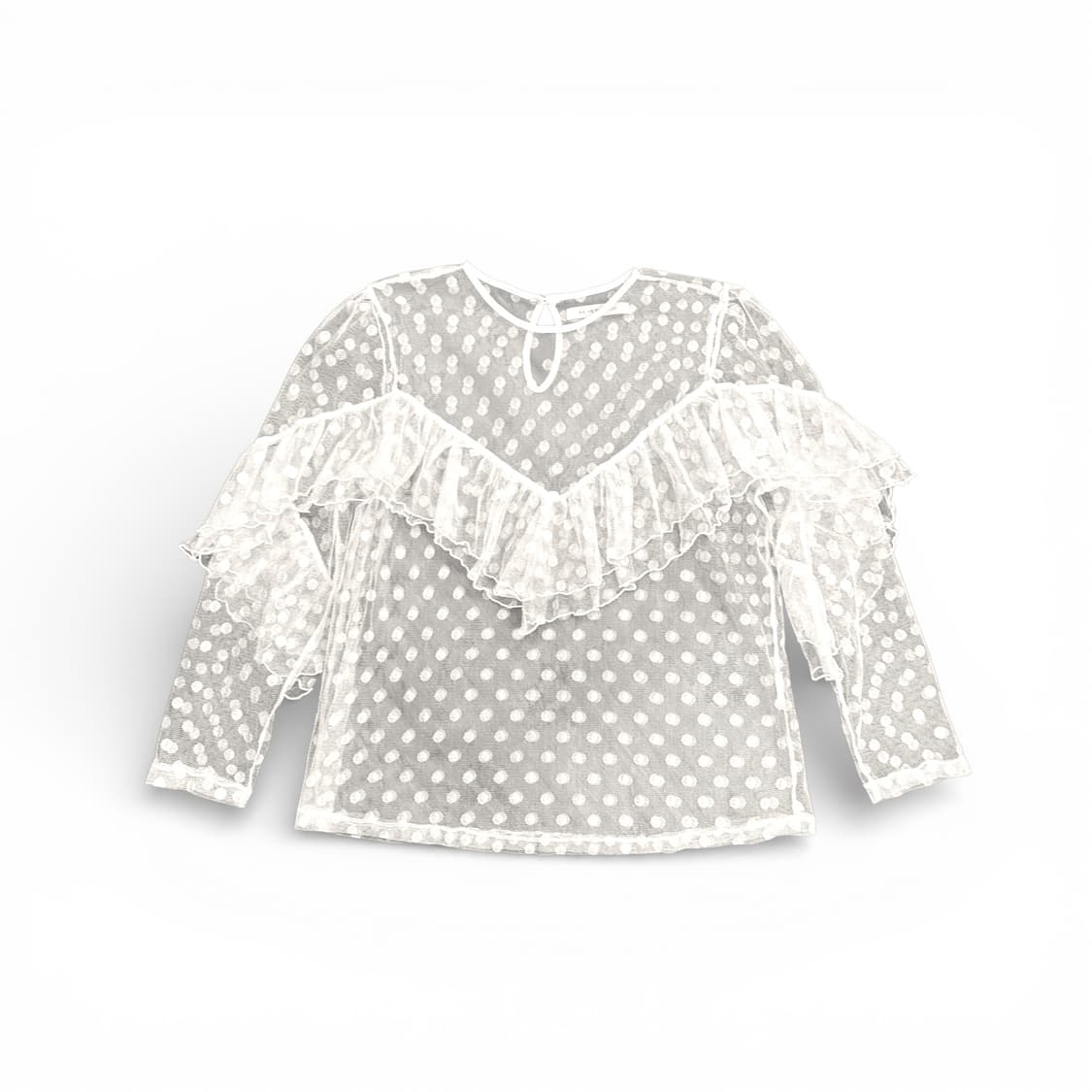 White See Through Layered Top 상품이미지1