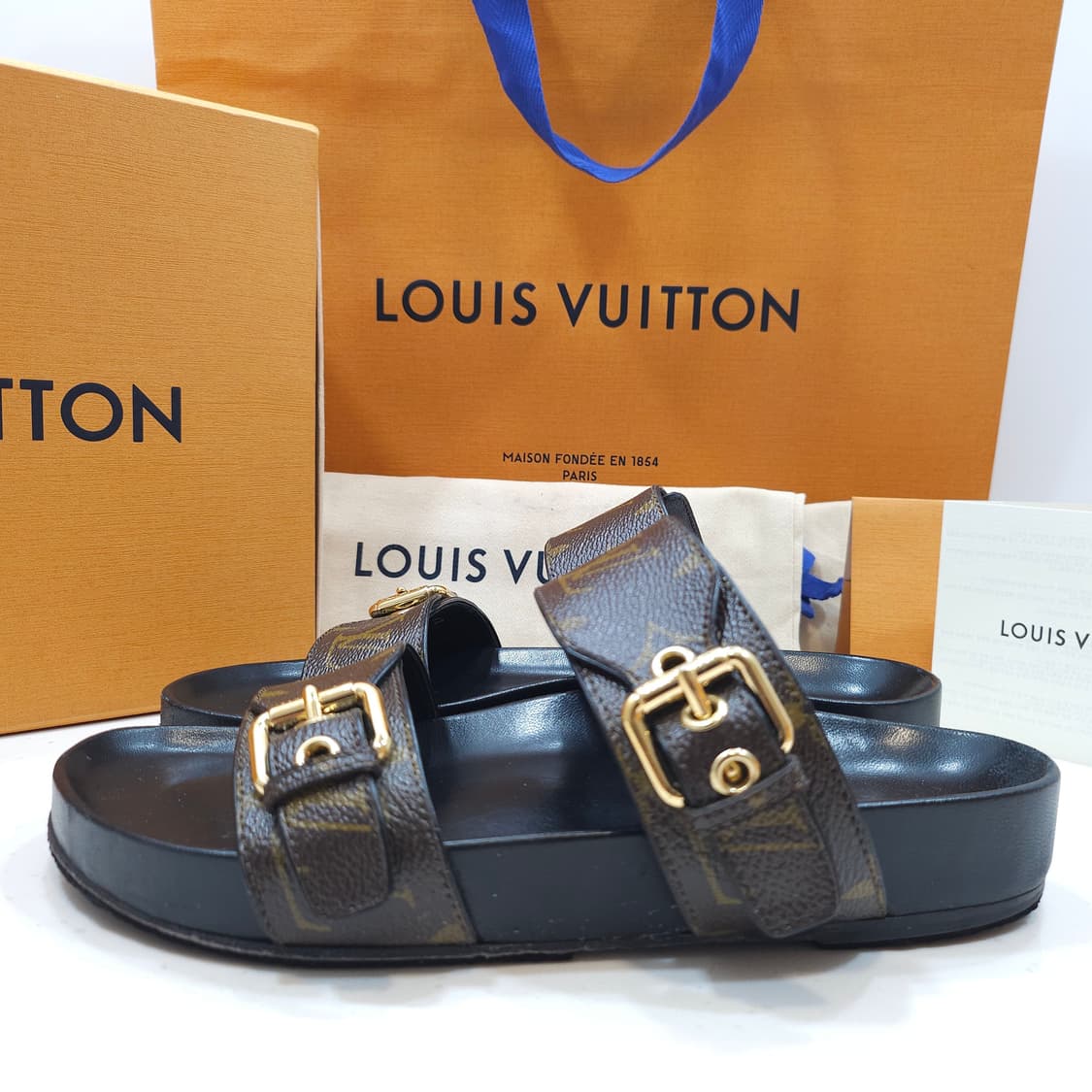 [정품] 루이비통 봄 디아 플랫 컴포트 슬리퍼 37 상품이미지4