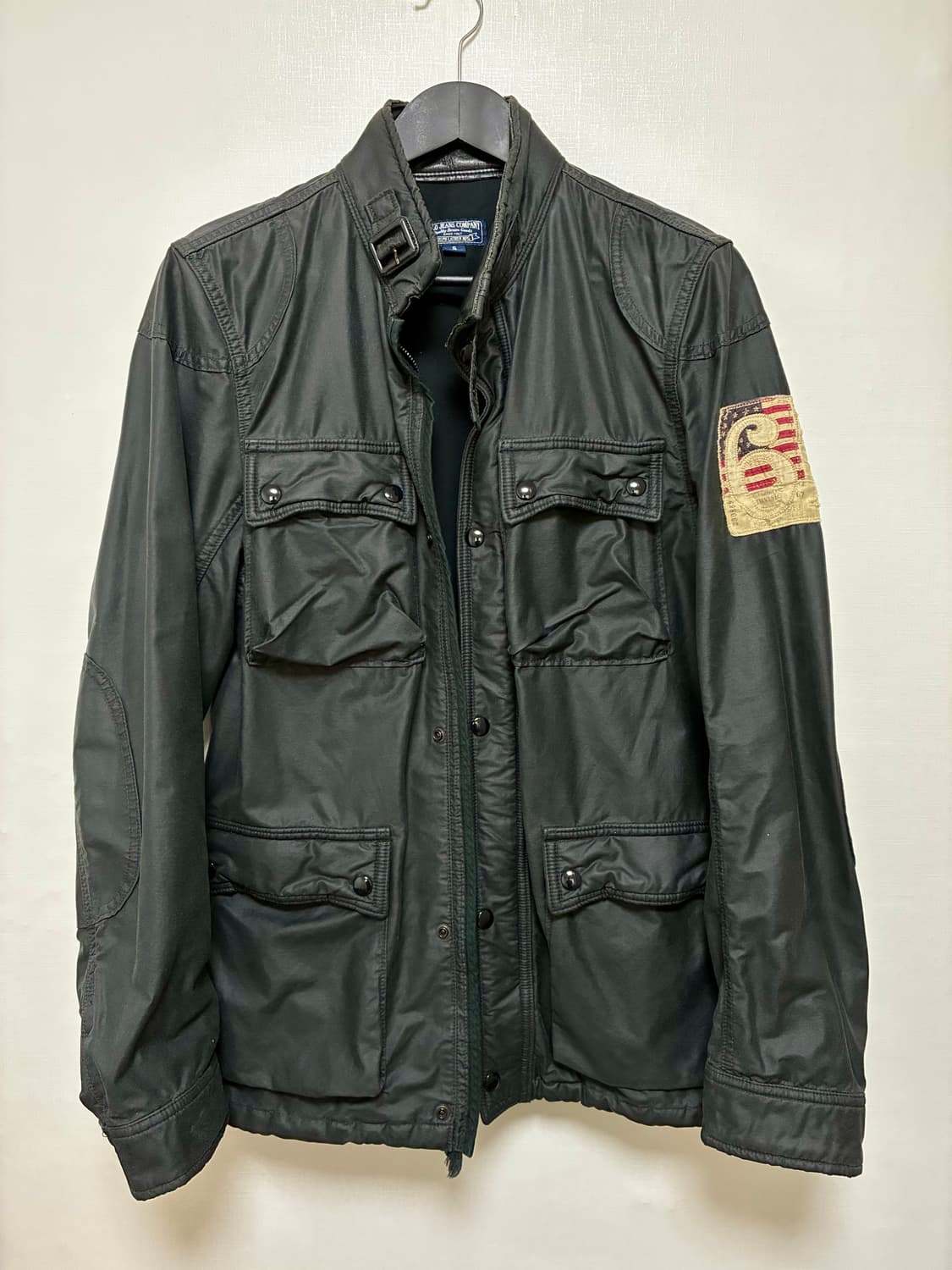 폴로 진스 블랙 코팅 모토자켓 상품이미지1