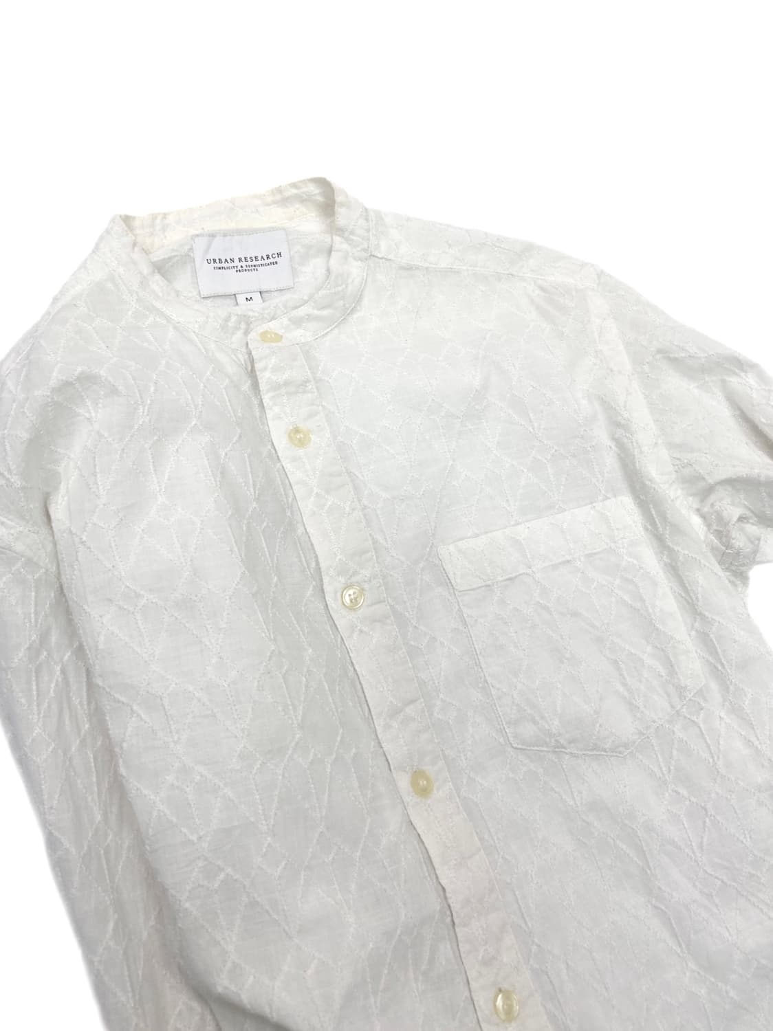 Urban research quilted texture shirt 상품이미지2