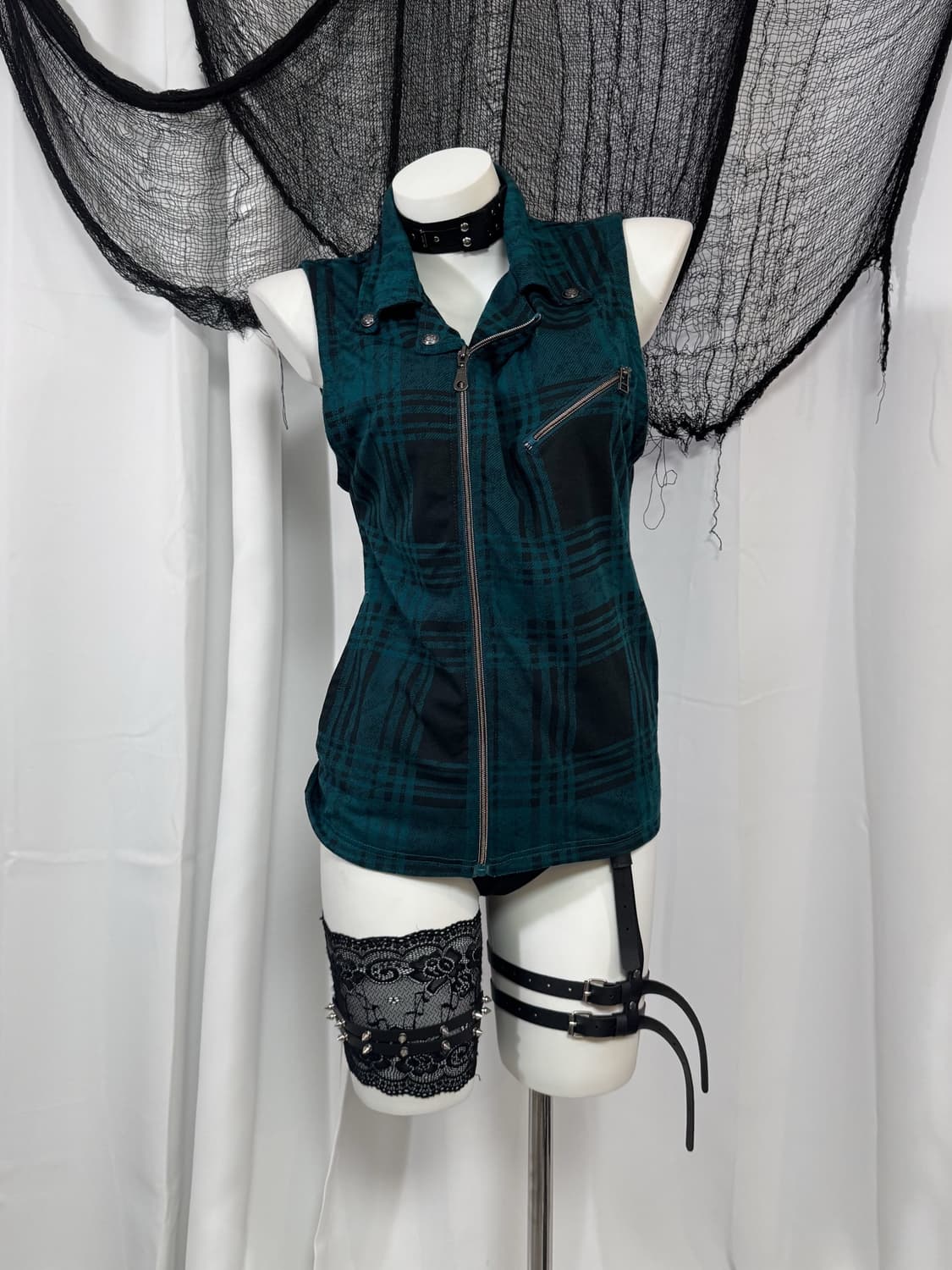 check vest jacekt 상품이미지2