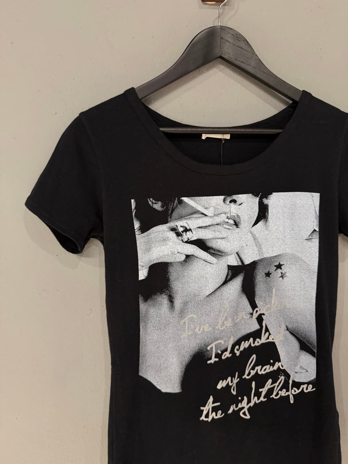 smoking girl printing tee  상품이미지7