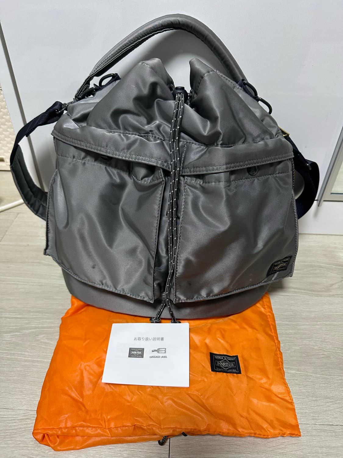 요시다포터 한정판 PX탱커 2way 툴백 그레이 상품이미지2
