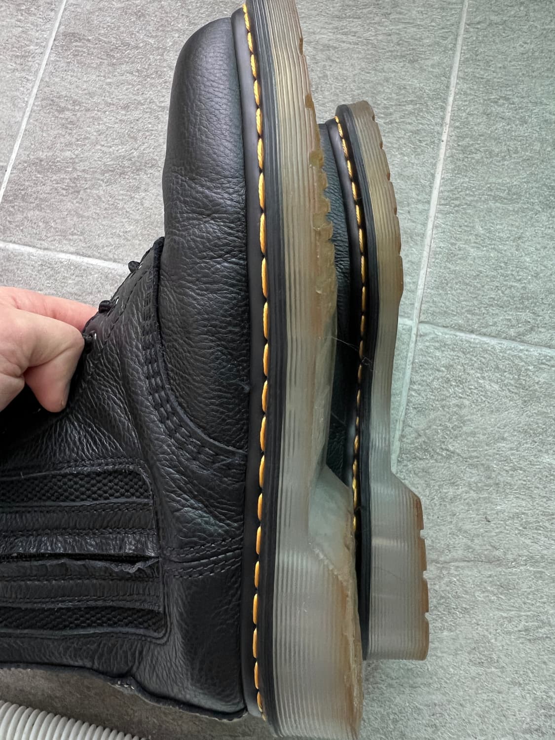 요지야마모토 X 닥터마틴 부츠 1490 Double zip 상품이미지7