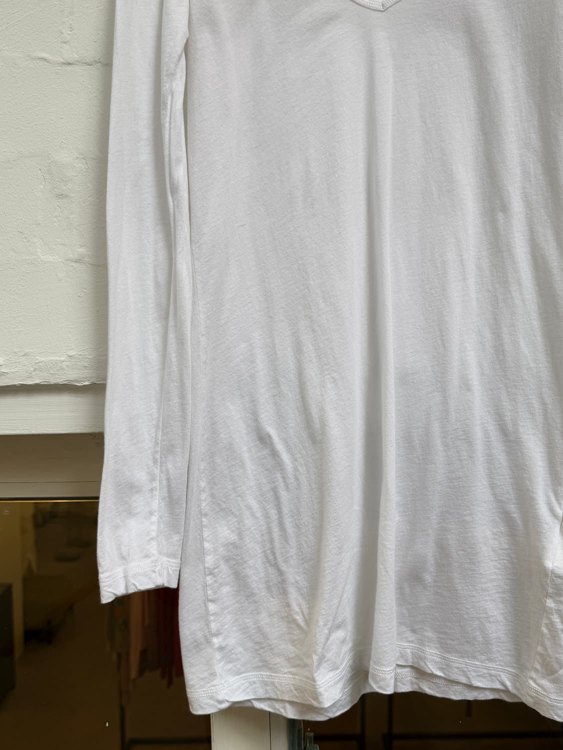 Closed 화이트 브이넥 롱 슬리브 탑 XS 상품이미지4