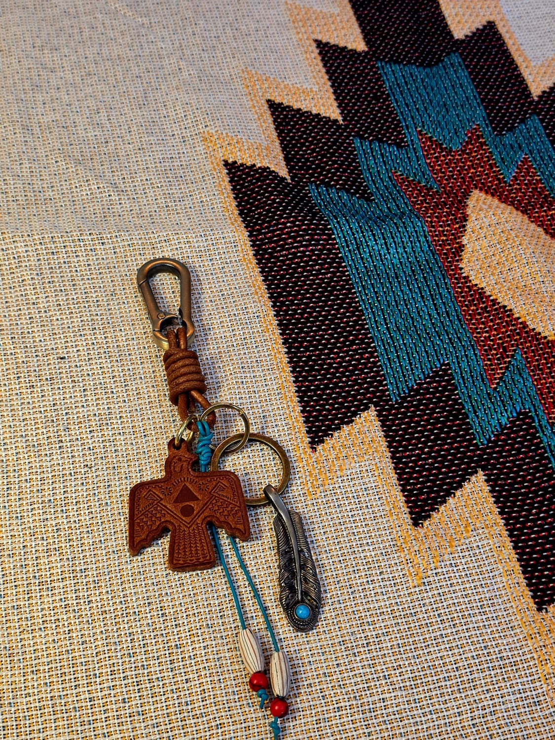 3cross handmade leather eagle keyring 상품이미지4