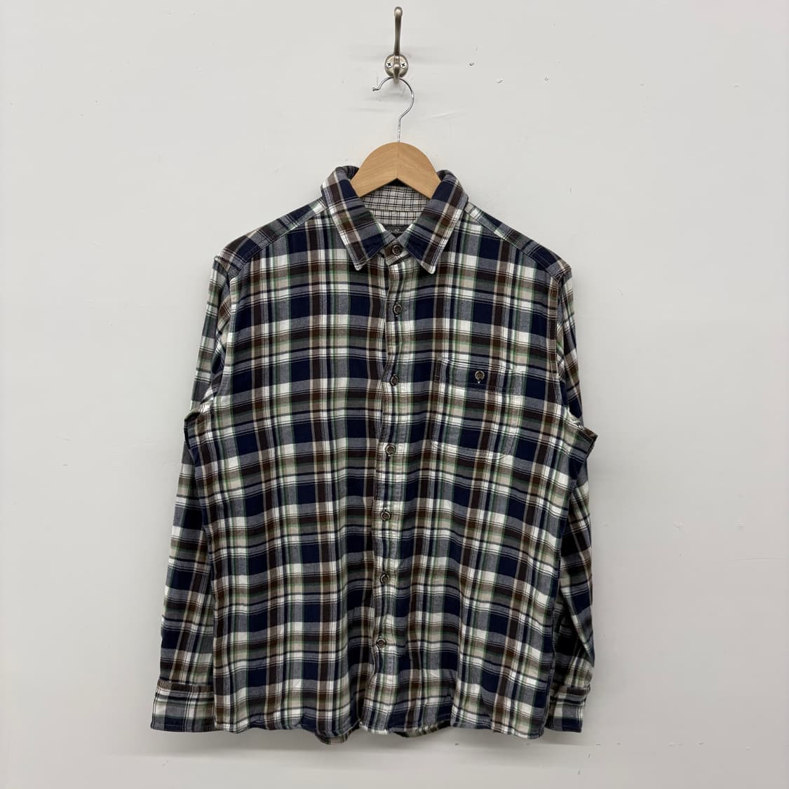 에디바우어 체크 셔츠 남방 남/S 상품이미지1