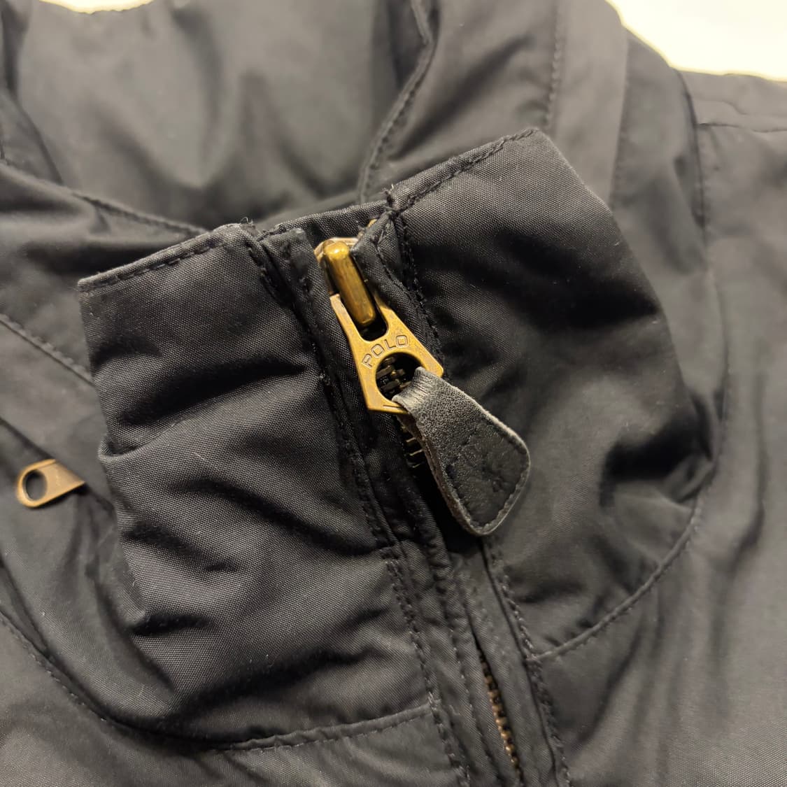 [L] 폴로 랄프로렌 폴리쉘 기모 안감 블랙 바람막이 자켓 C264 상품이미지4