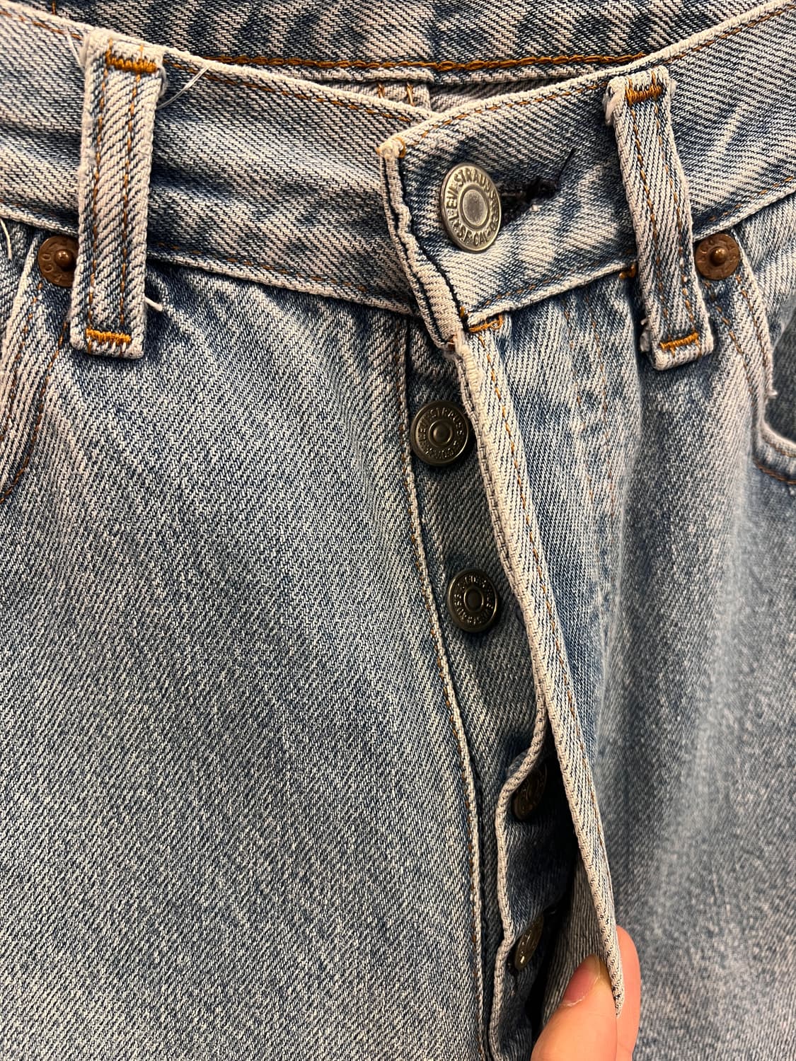 90s Levis 리바이스 빈티지 컷오프 데님 쇼츠 팬츠 (USA) 상품이미지3