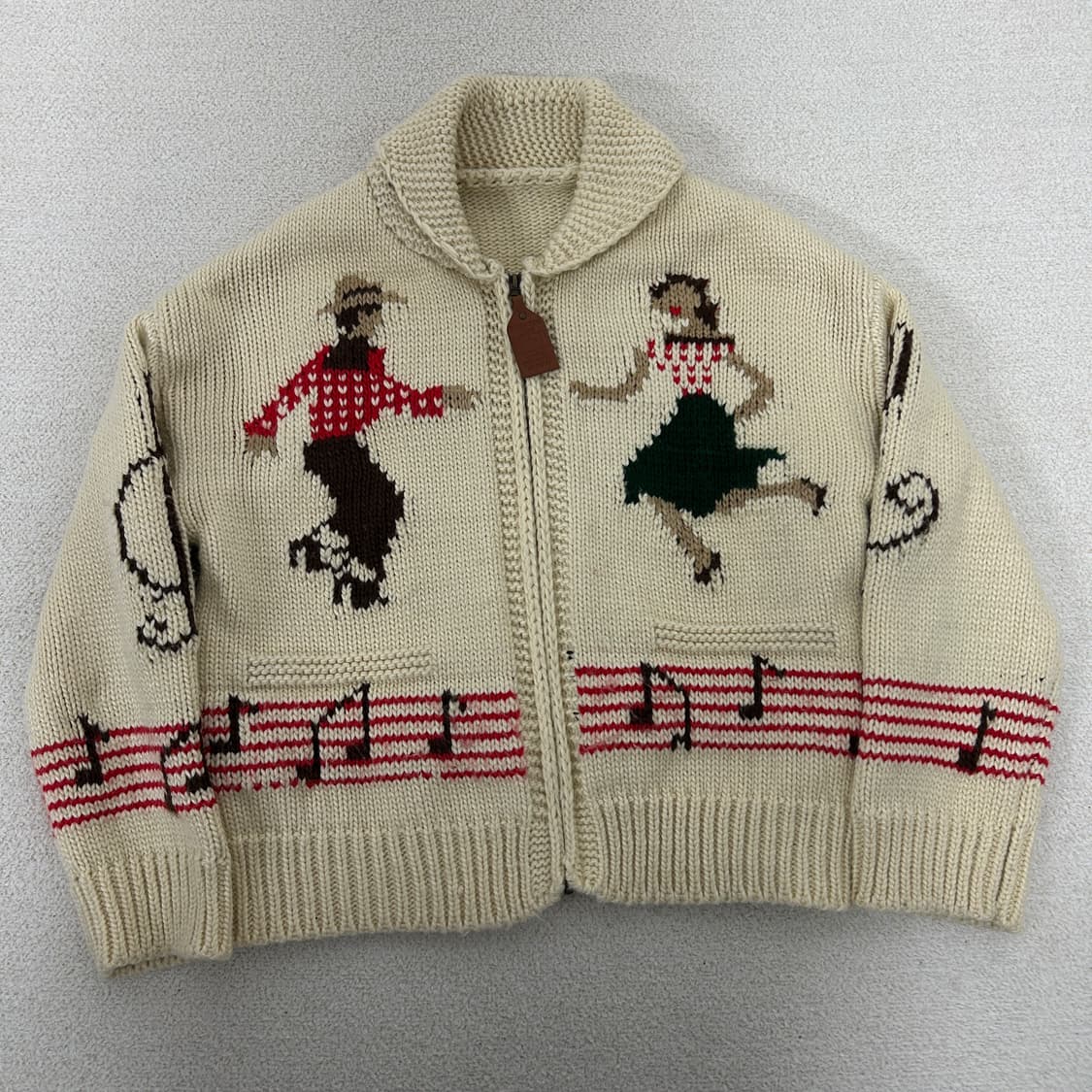 빈티지 헤비울 댄스 코위찬 가디건 상품이미지3