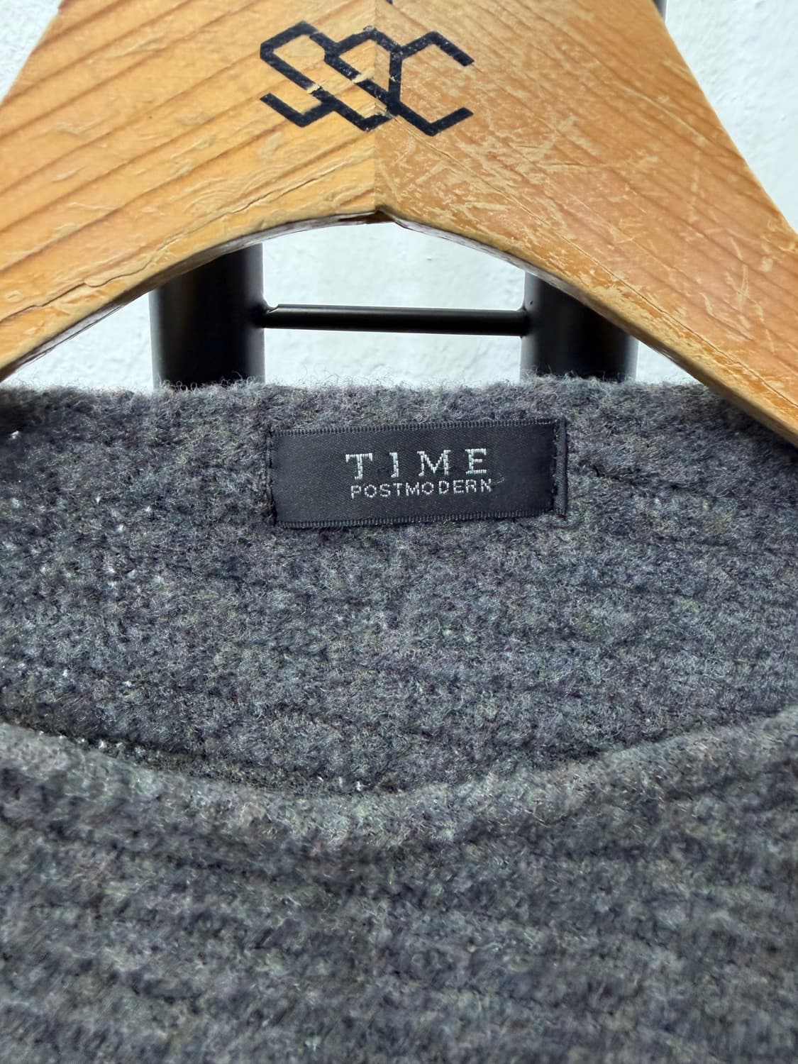 정품) TIME 타임 한섬 루즈핏 어깨 지퍼 니트 집업 90F 상품이미지6