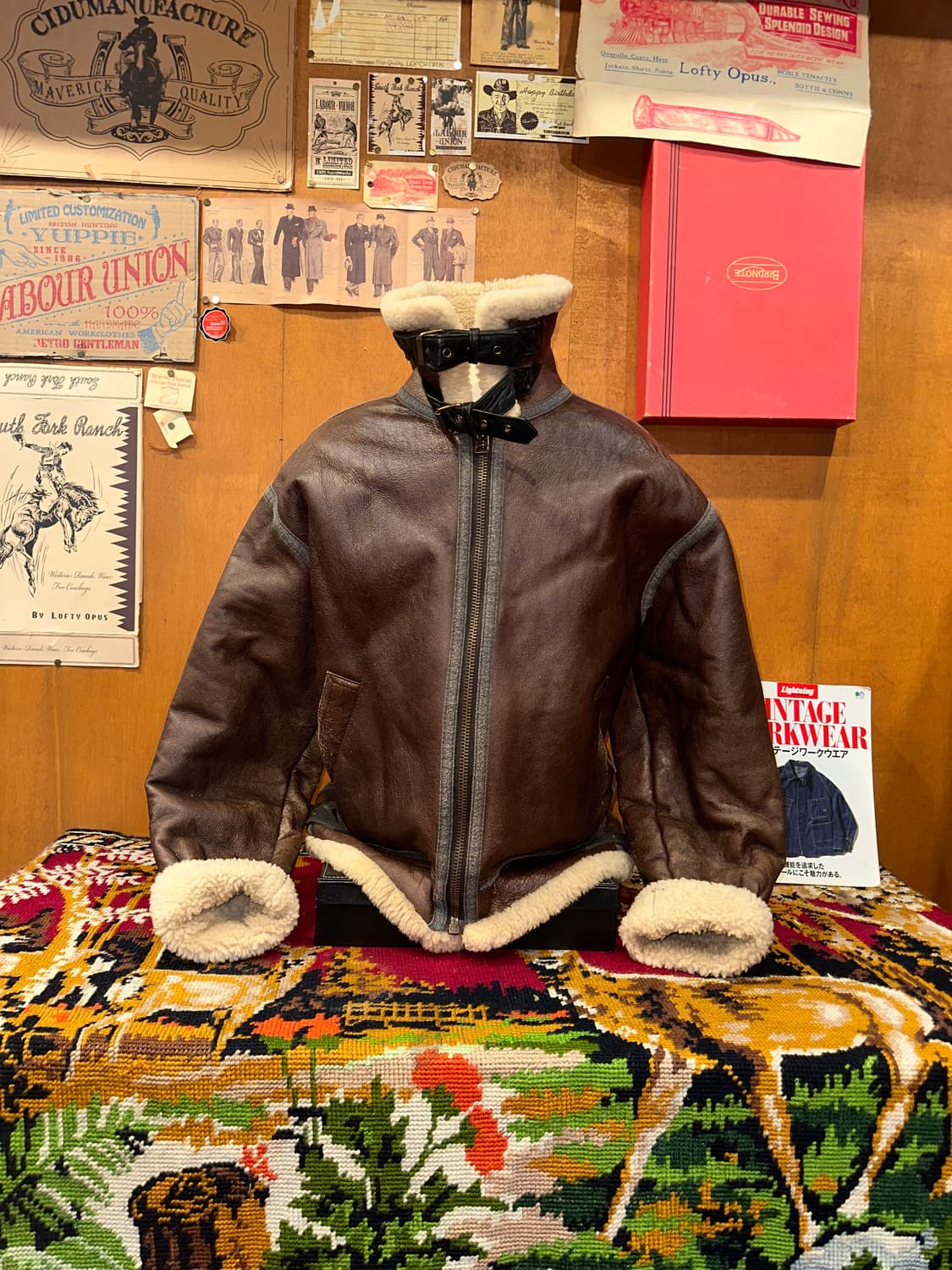 ( XL-2XL ) B3무스탕 양가죽무스탕 워크웨어 아메카지 밀리터리 상품이미지3