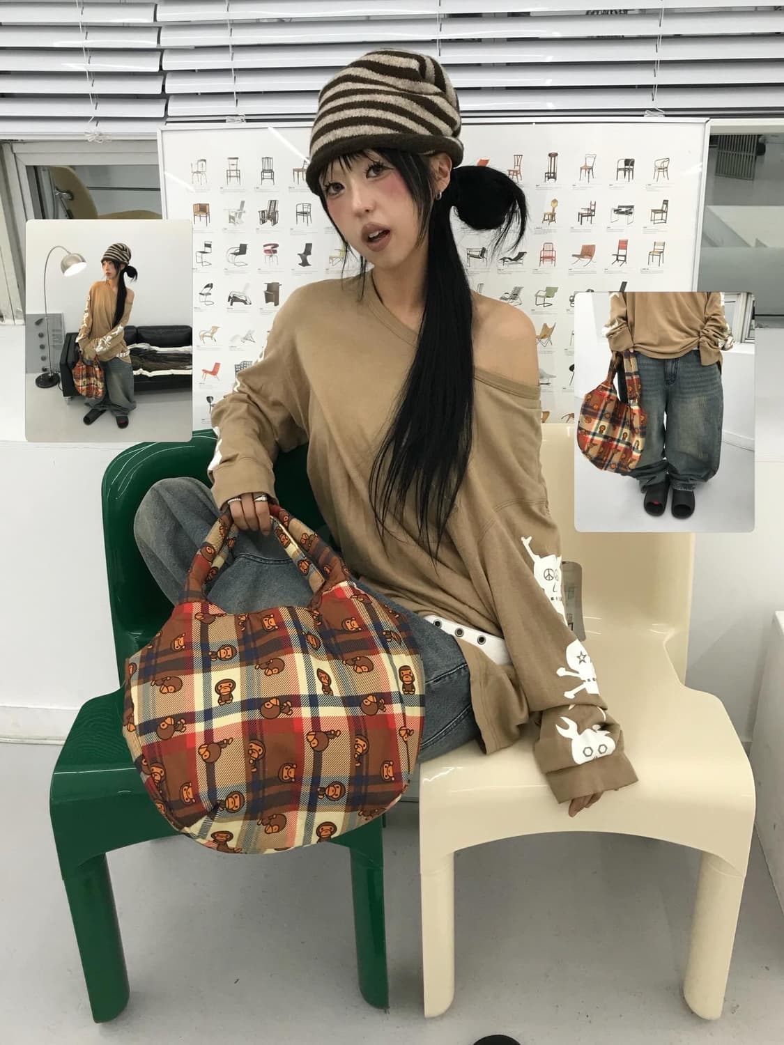 Stussy Side Skull Printing L/S 상품이미지1