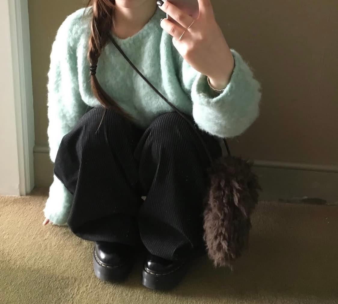 아워캐비넷 캔디 민트 니트 상품이미지3