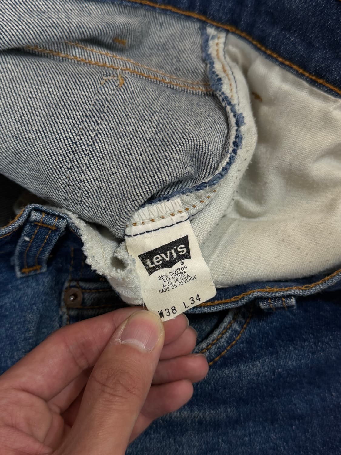 90's USA 빈티지 리바이스 517 오렌지탭 부츠컷 상품이미지9