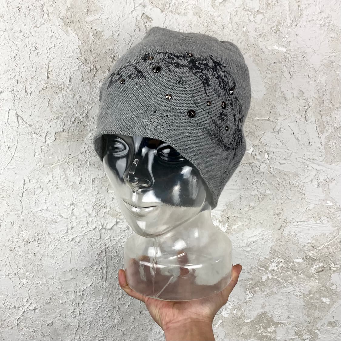 CLRIDE 데미지 스터드 그런지 비니 상품이미지1