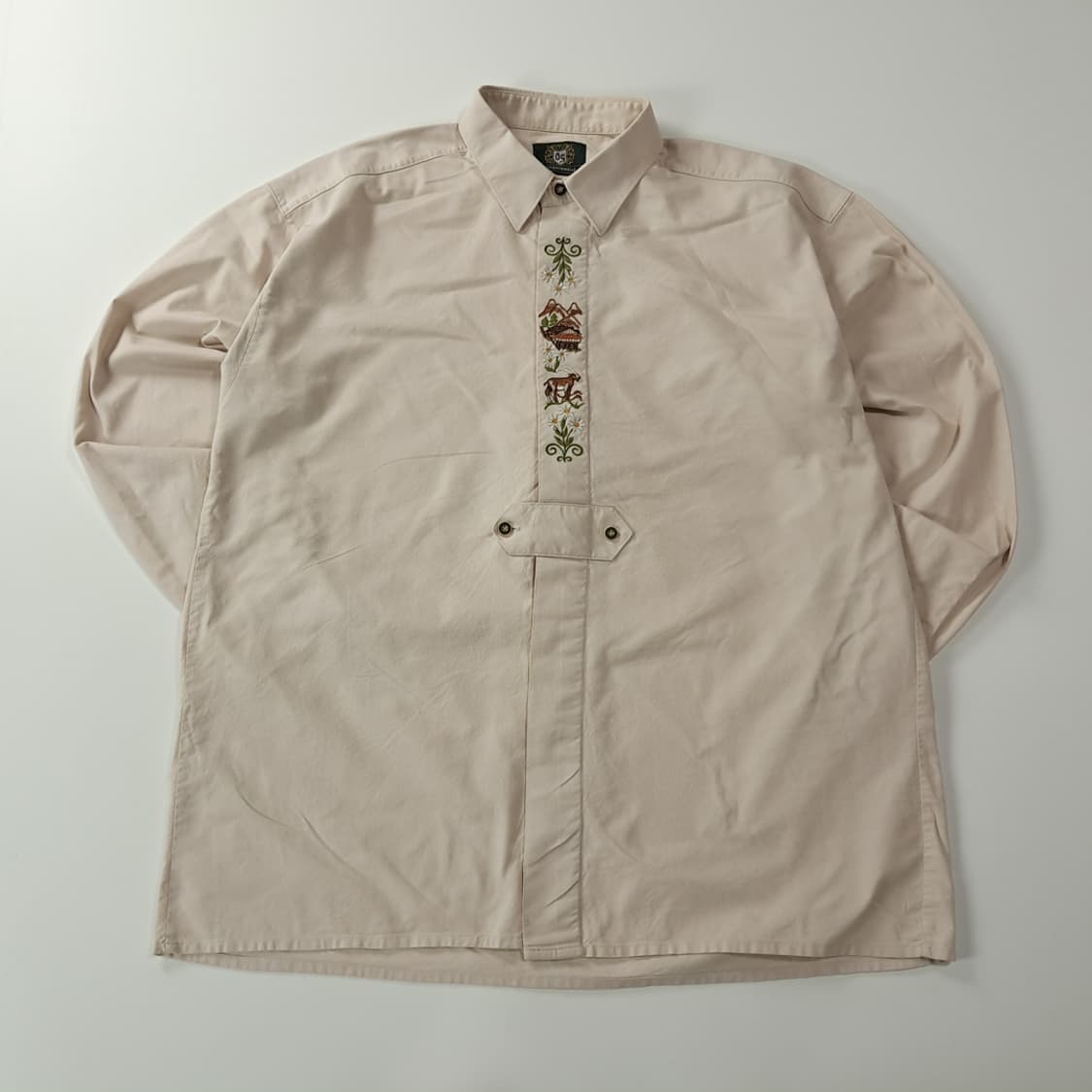 CK921 XL OS 90s 독일판 바바리안 알프스 셔츠 남방 상품이미지1