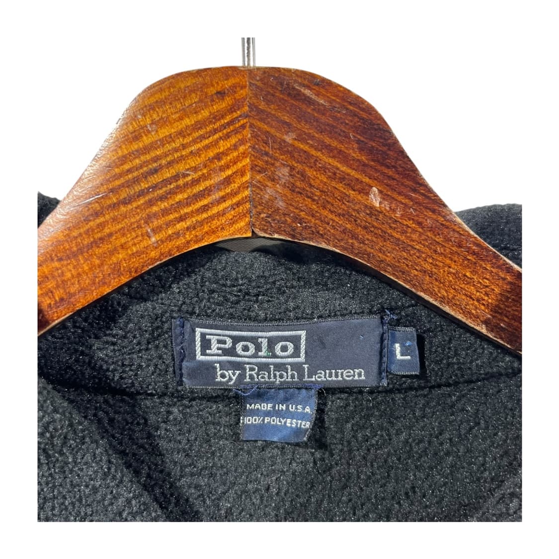 [Polo] 90s 폴로랄프로렌 배색 파이핑 플리스 스냅티 상품이미지4