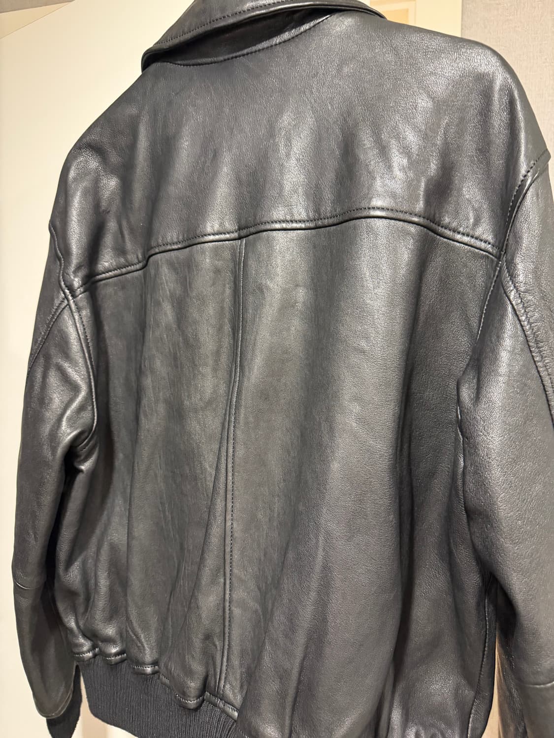 자라 레더 컬렉션 라인 블랙 M 상품이미지5