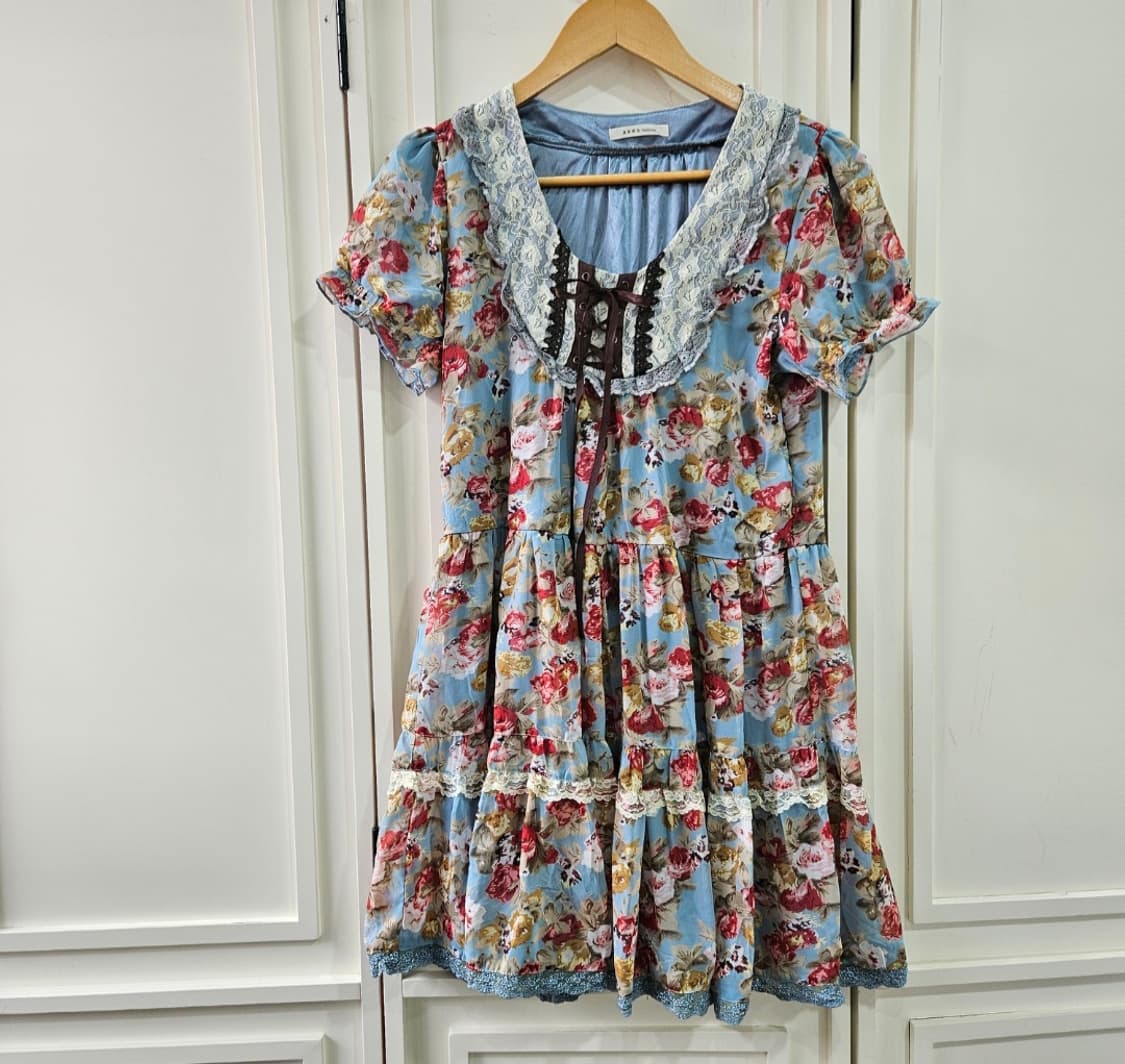 엑시즈팜(axes femme) 빈티지 플라워 레이스 원피스 상품이미지1