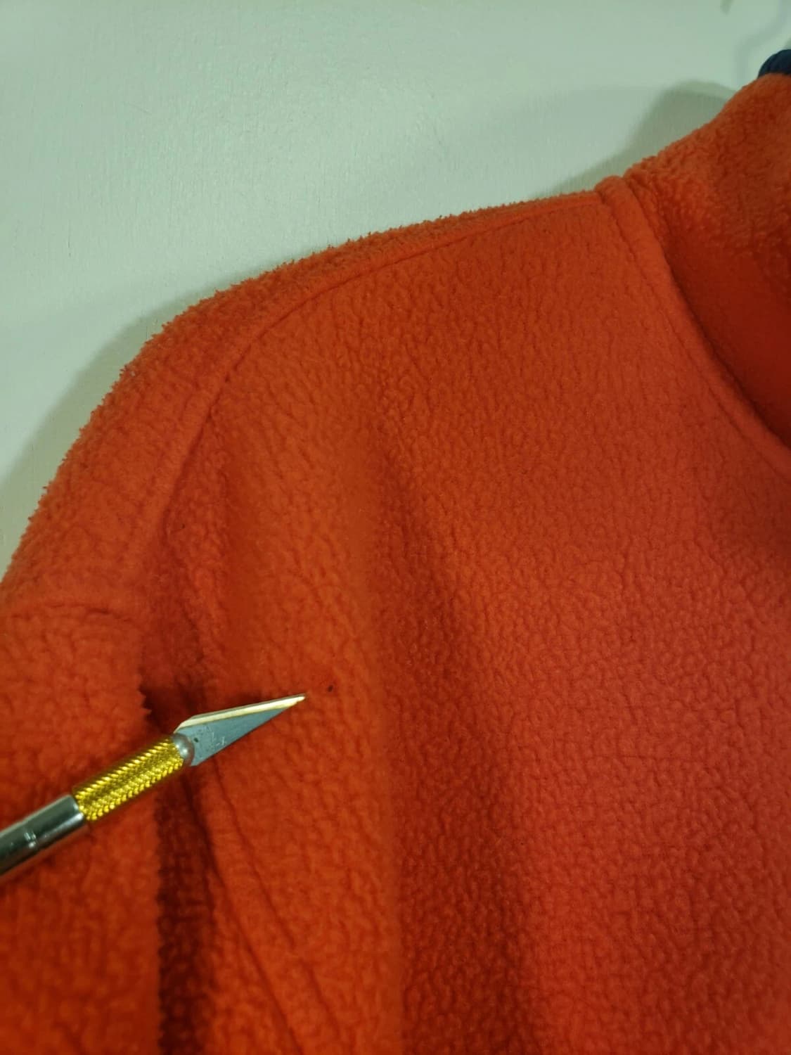 90s 파타고니아 신칠라 스냅-T 오렌지/블루 USA 상품이미지9