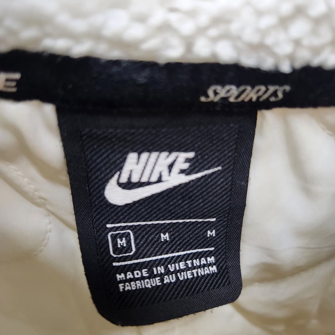 나이키 로고 쉐르파 퀄팅 투웨이 자켓 M(L) 남여공용 상품이미지5