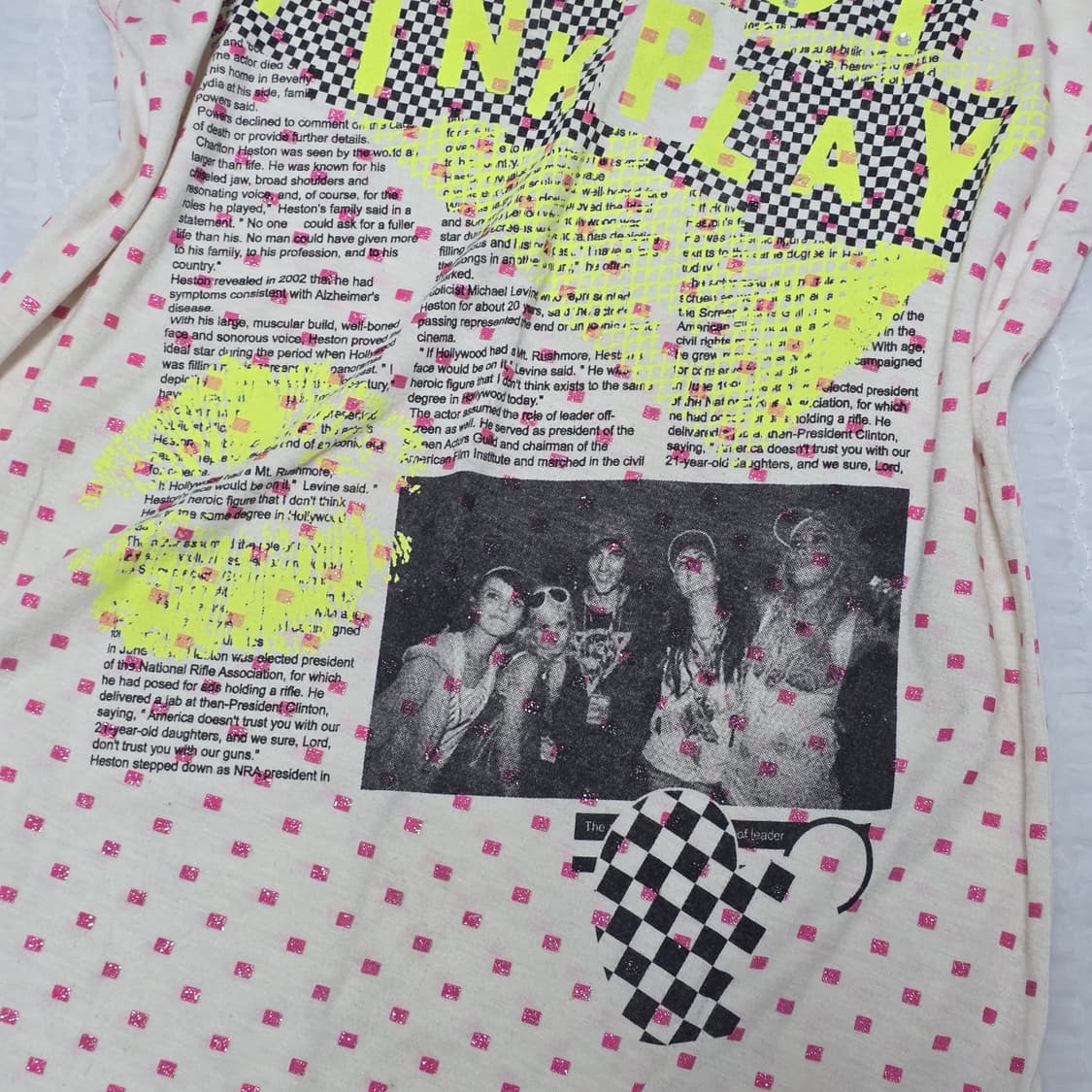 에고이스트 빈티지)90s 00s 너드모리걸 y2k 셔링 반팔티셔츠 상품이미지2