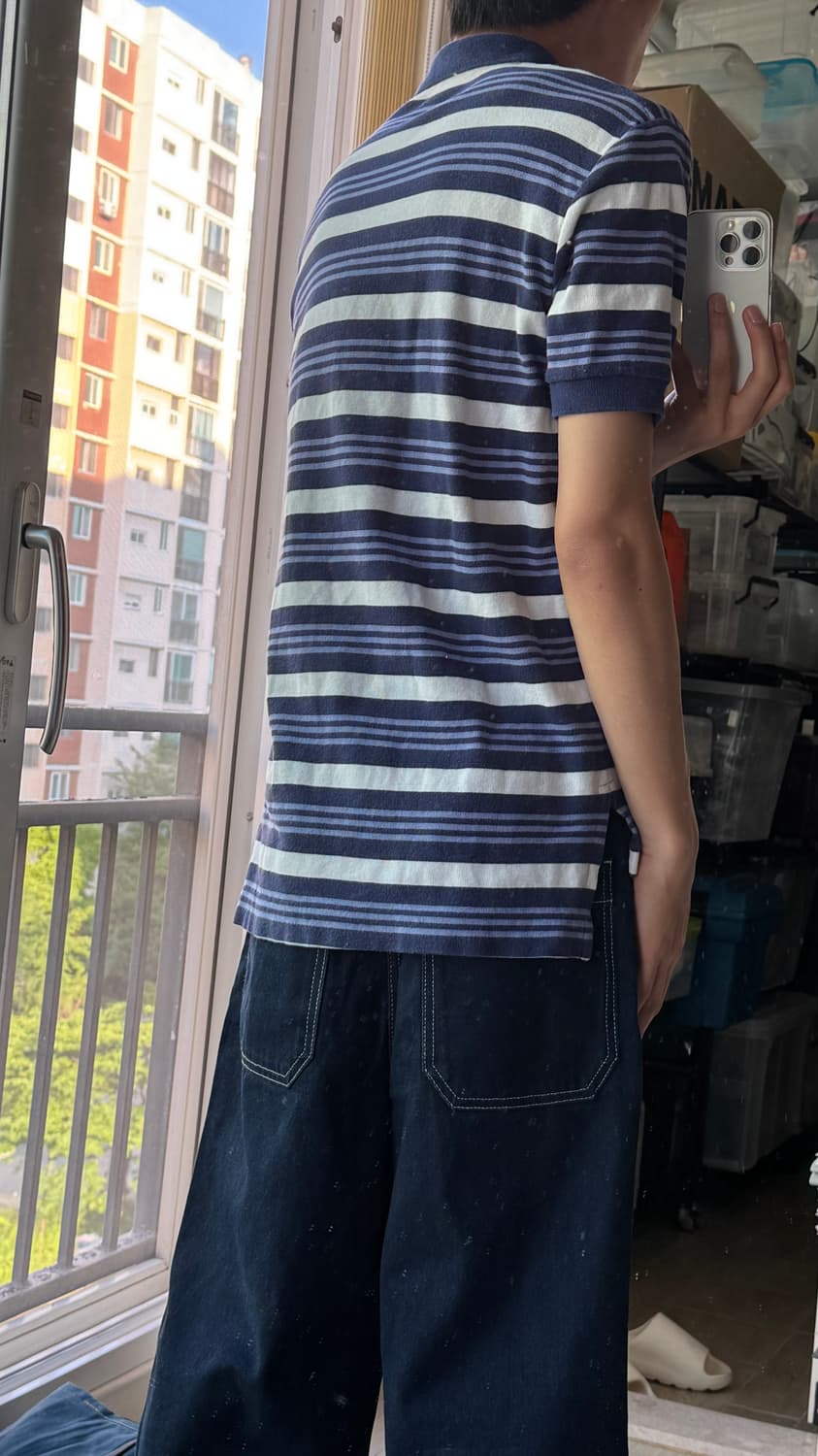 폴로 스트라이프 카라 반팔티 s  상품이미지3