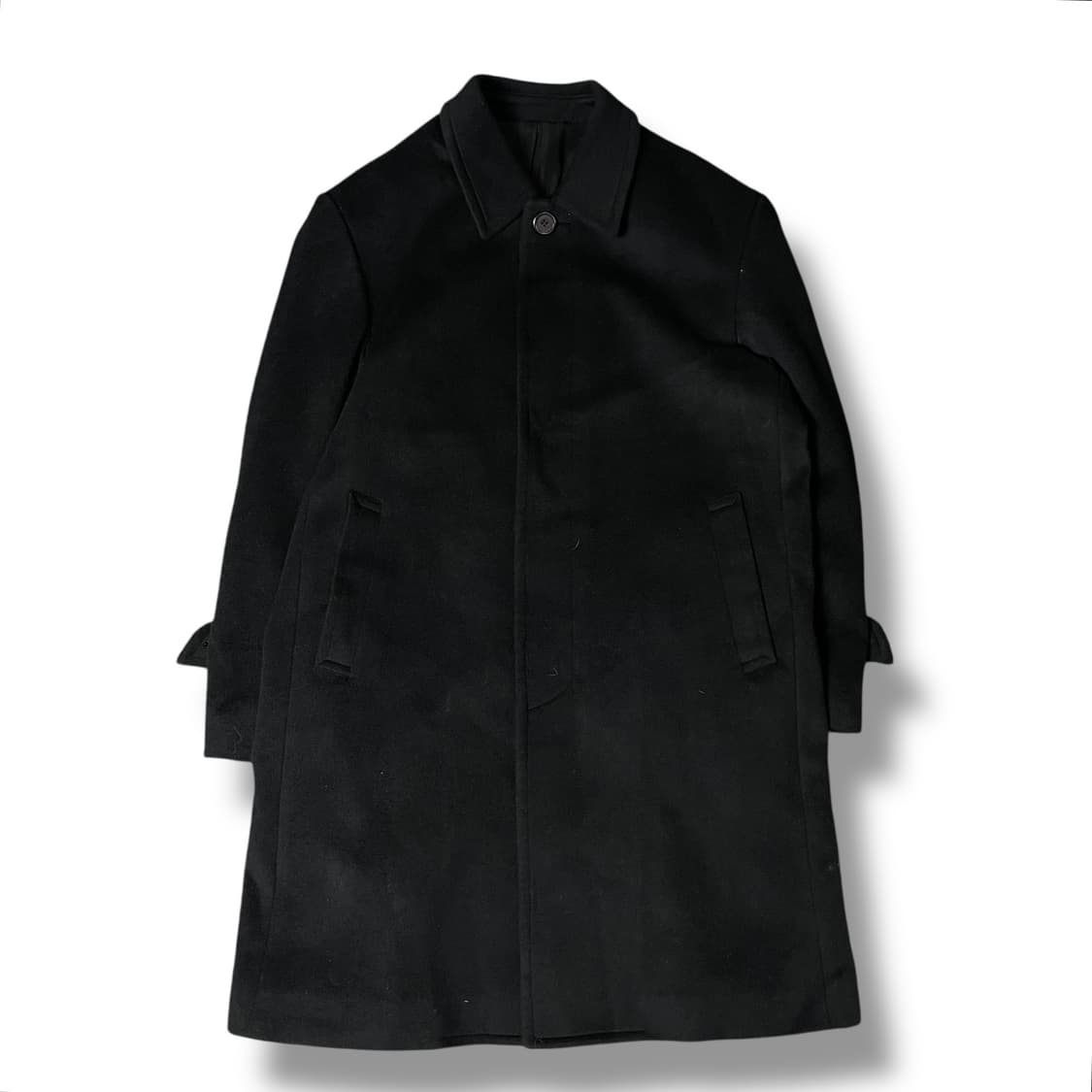 LIFE 블랙 혼방 싱글 코트 상품이미지1