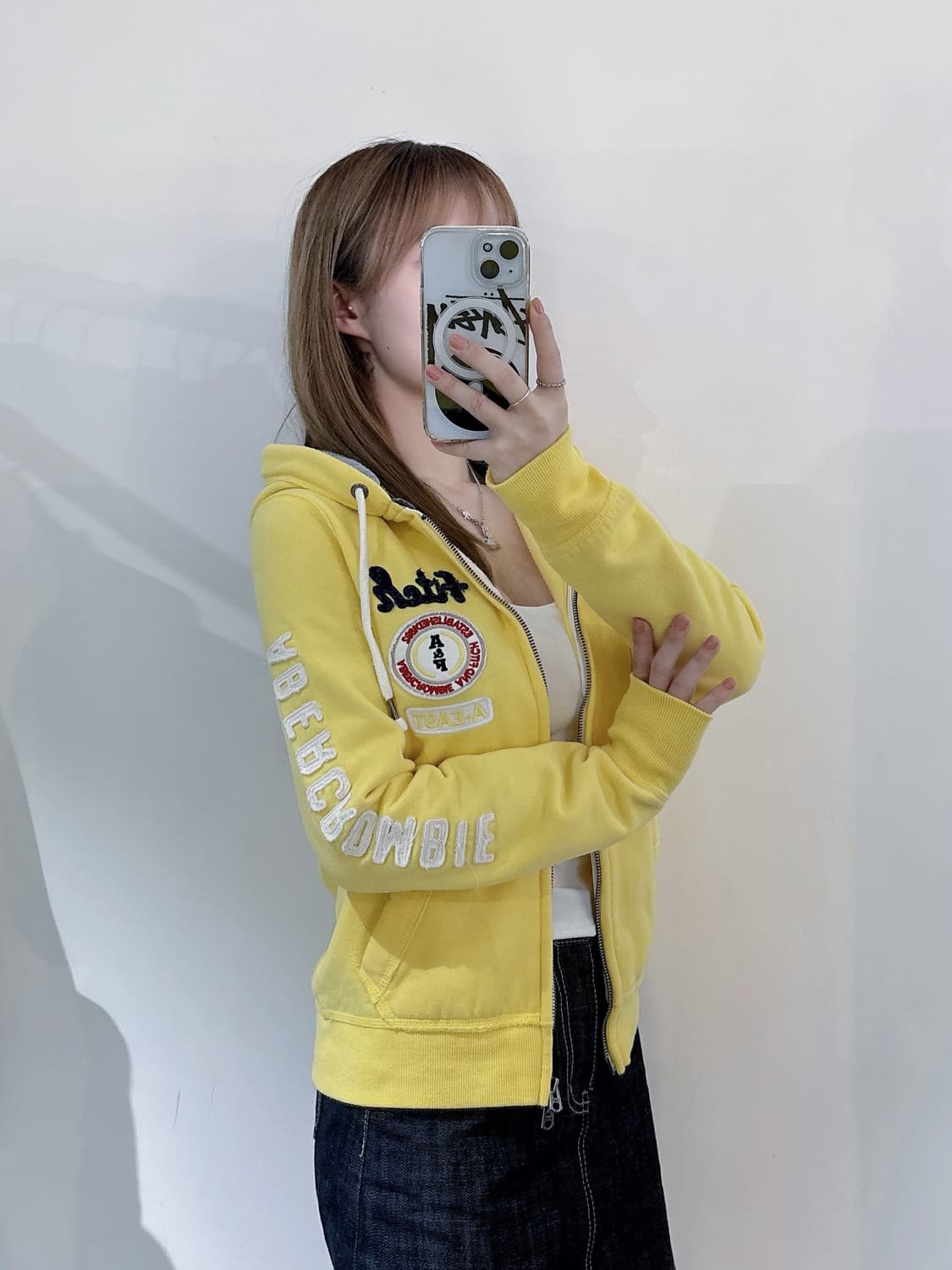 아베크롬비 사이드로고 투웨이 후드집업 상품이미지1