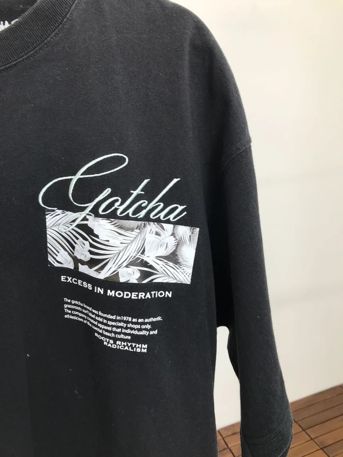Gotcha Text Graphic Oversized Tee 상품이미지5