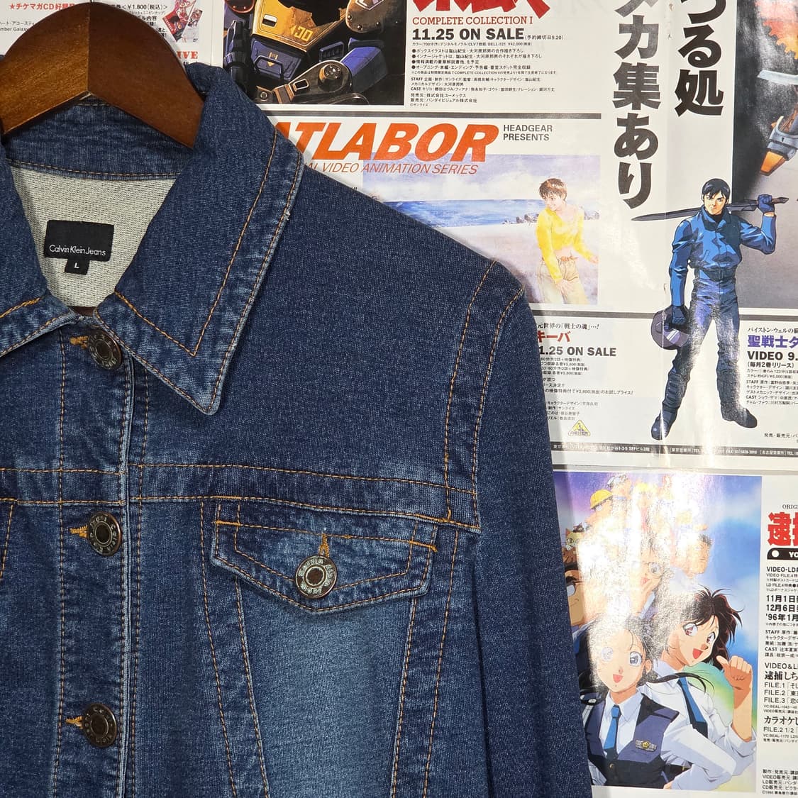 캘빈 클라인 백 프린팅 데님 자켓 상품이미지6