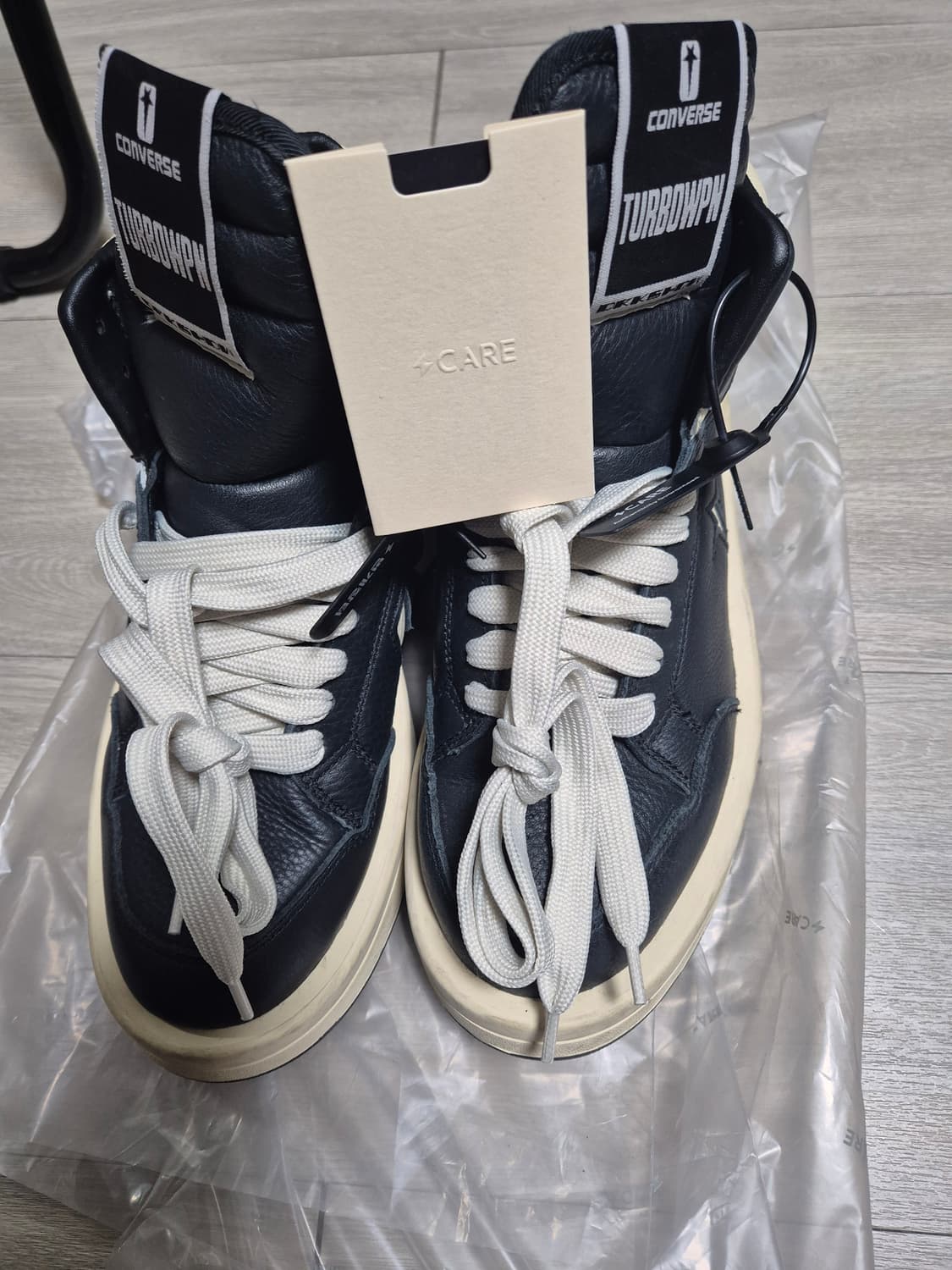 [250] 릭오웬스 컨버스 다크쉐도우 터보웨폰 블랙크림 상품이미지6