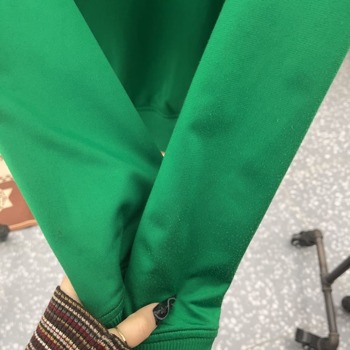 아디다스 Y2K 빈티지 딥그린 져지 집업 S C08638 상품이미지8