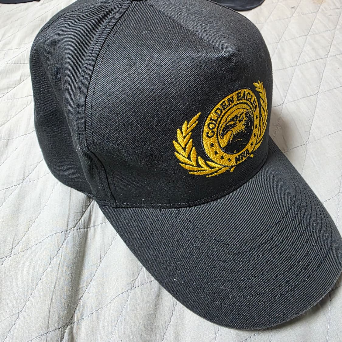 [OS] 빈티지 NRA 골든이글 5패널 볼캡 블랙 상품이미지1